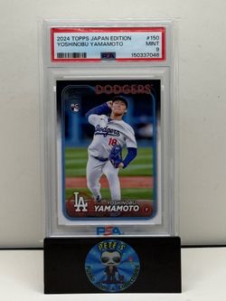2024 TOPPS #553 YOSHINOBU YAMAMOTO RC PSA 9