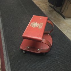 Vintage Matco Tools Creeper Mechanic Stool Seat With Casters