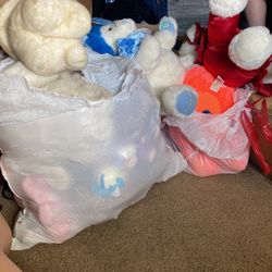 Bags of stuffed animals