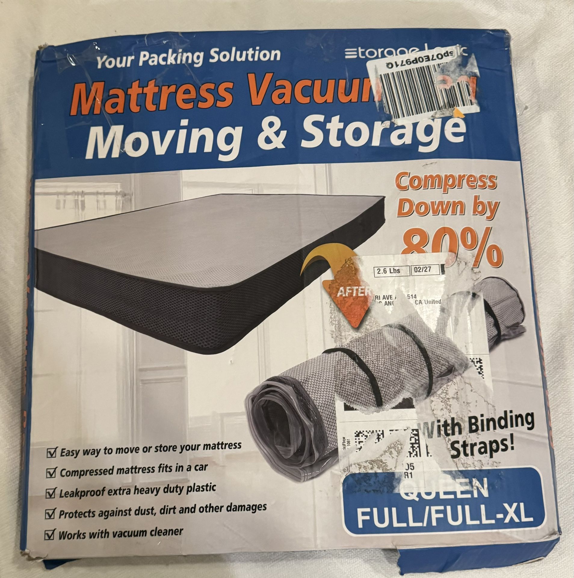 Mattress Vacuum Moving & Storage Bag