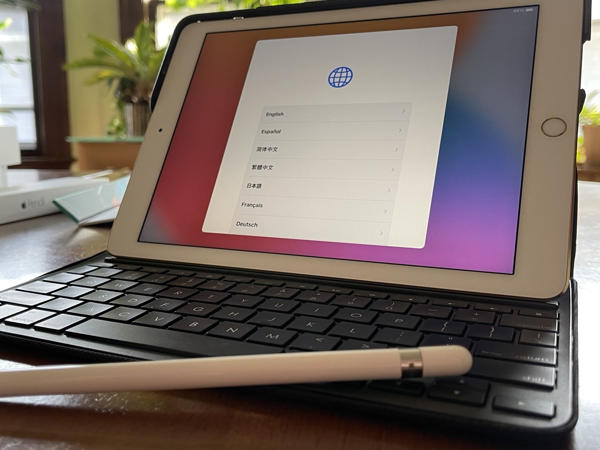 Apple iPad Pro 32GB WiFi w/ Pencil & Logitech Keyboard Case - Flawless