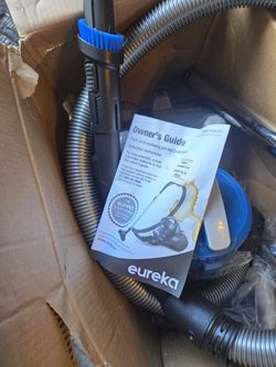 ( New ) Eureka WhirlWind Bagless Canister Vacuum Cleaner, Lightweight Vac for Carpets and Hard Floors, Blue 