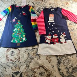 Vestidos Navideños Nuevos Size 2-3 Niña 