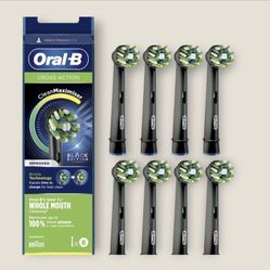 Oral-B Crossaction 8 Brush Heads Replacement Black Edition - XXXL Pack