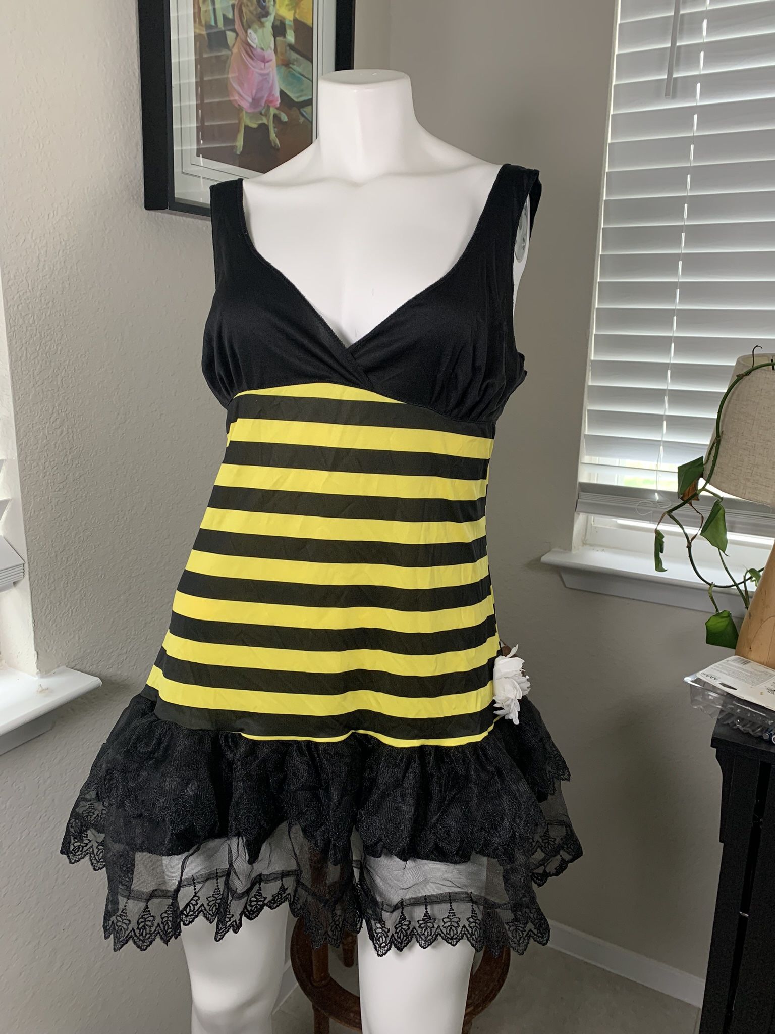 Women's Adult Sexy bumblebee costume sz Large 12-14