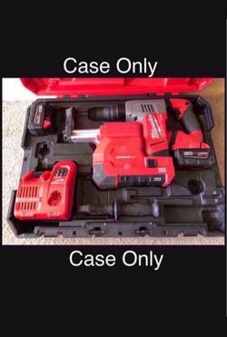 Case Only Milwaukee (Still Available) ( Fits SDS Hammer w/vacuum ) Not Packout ( Still Available )