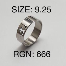 Stainless Steel Ring Band: Size-9.25/RGN-666