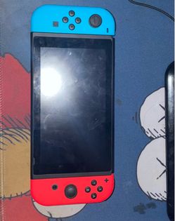 Nintendo switch set up with accessories