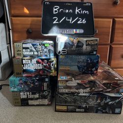 Selling Gundam High Grade Master Grade Real Grade HGUC MG RG 1/100 1/144