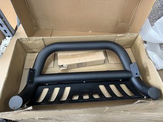 New 2011 - 2017 Jeep Grand Cherokee Matte Black Bumper Bull Bar Grill Guard With Skid Plate - Part # ARM-FZW-992