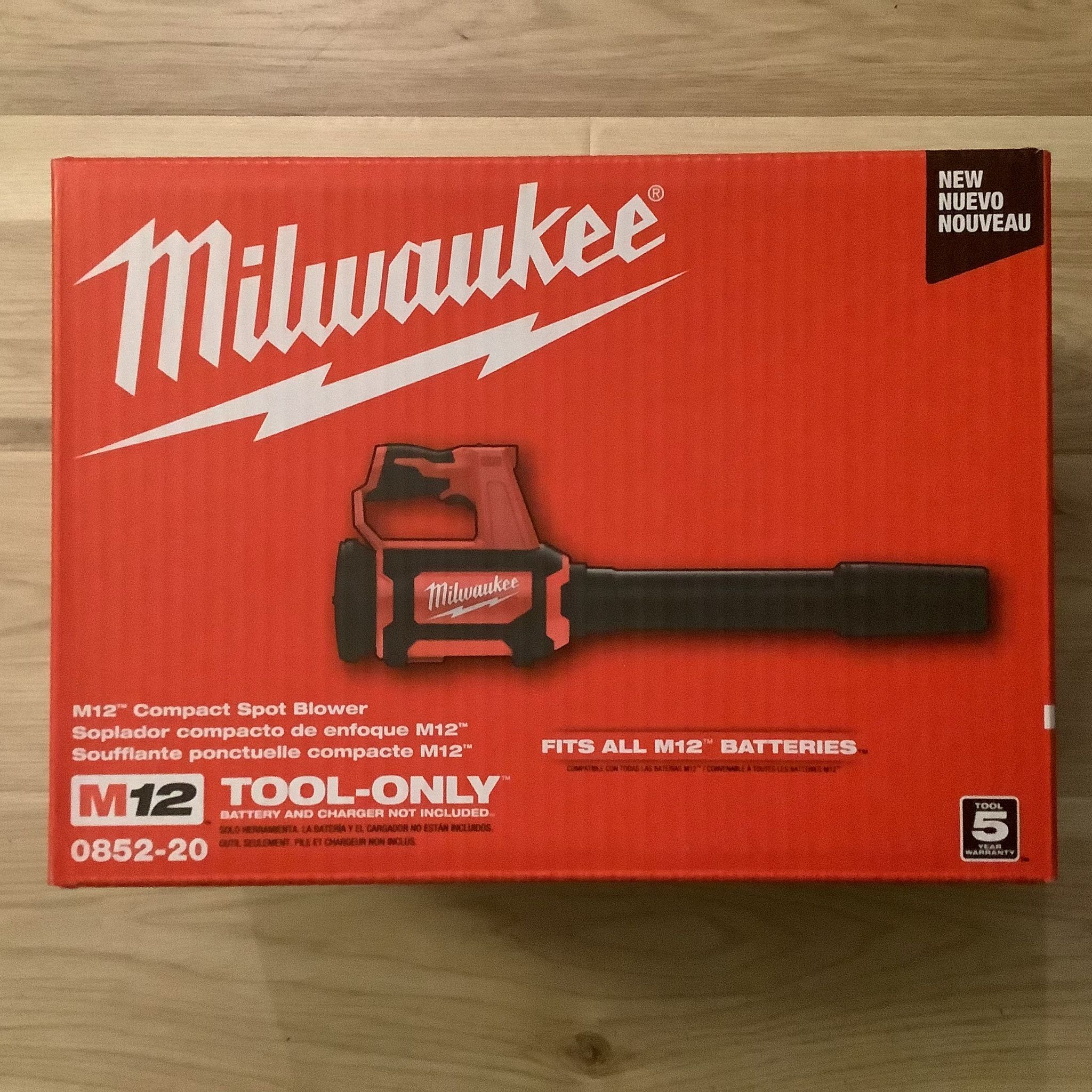 Milwaukee 0852-20 M12 Compact Spot Blower (Tool Only) - Genuine OEM