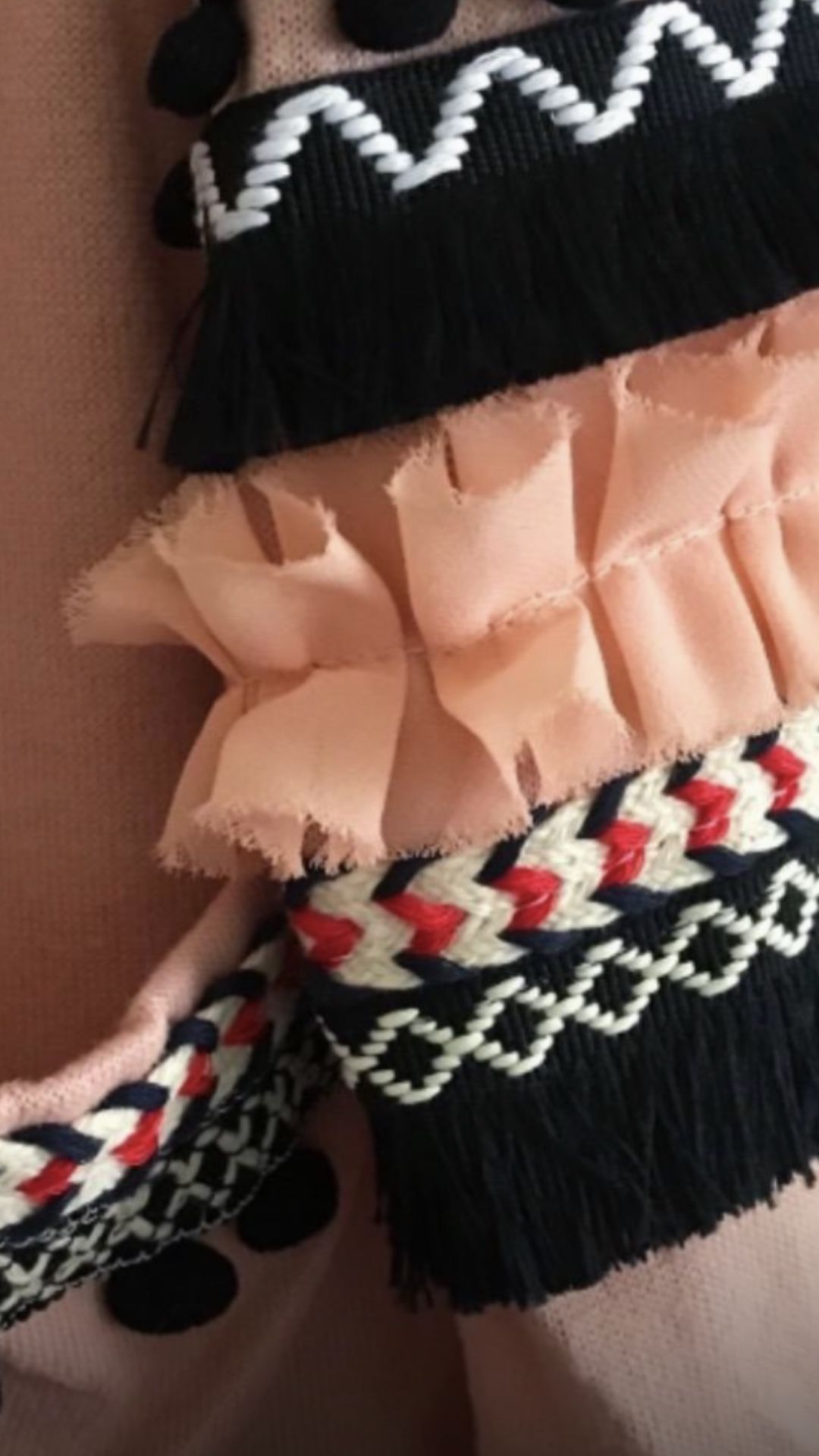 Bohemian White, Pink, Grey Cardigan
