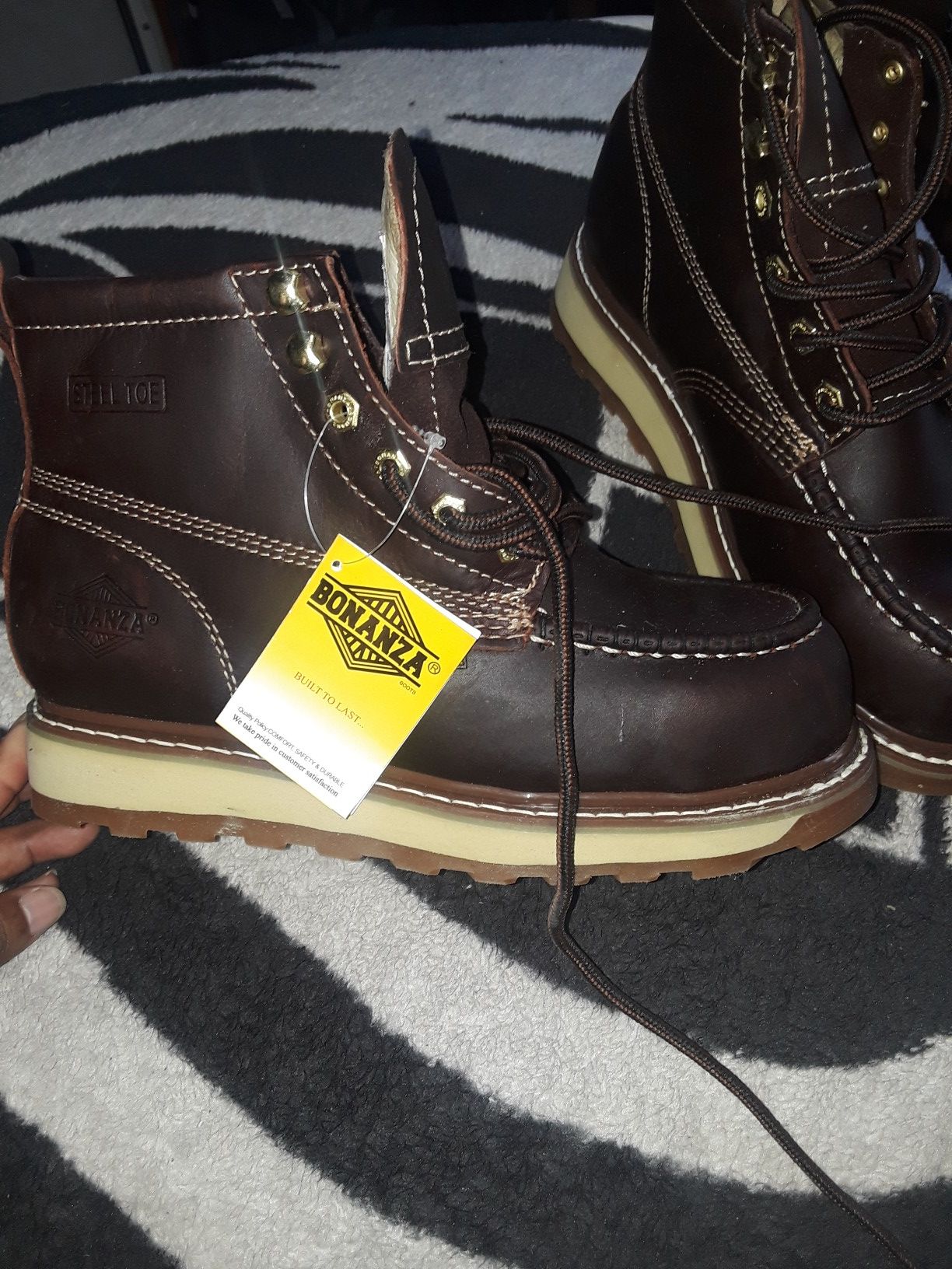 Botas bonanza con cubo size 8 5 usadas 2 veces semi nuevas