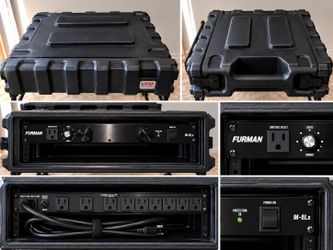 Gator Pro Series Rack Case w/ Furman M-8Lx Power Conditioner Rack Lights
