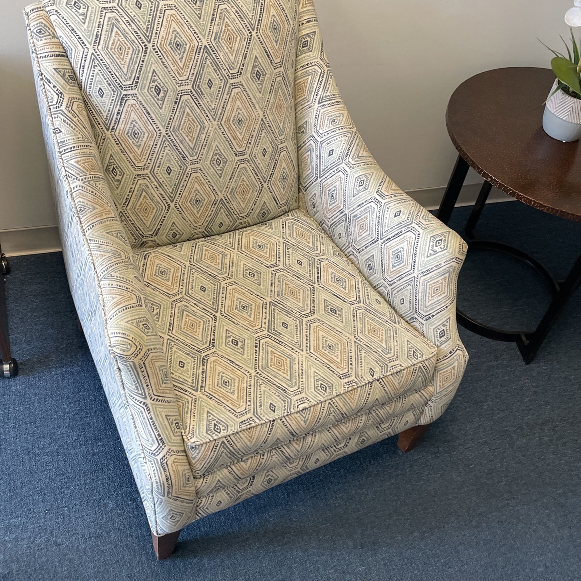 Furniture For Sale The Chairs Are For $200 The Pair Table & Plant 40$ Small Table With Wheels $20Large Picture $30 Large Office Desk $300 OBO