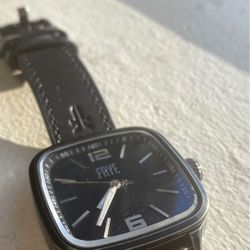 FRYE Watch -Square Face- 10 ATM Water Resistant w/ Genuine Leather Band