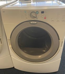 White Whirlpool Duet Front Load Style Electric Dryer (6-0090)