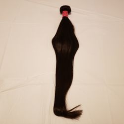 Black 18 inch Straight Brazilian Bundles
