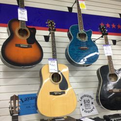 Acoustic Guitars From $60 and Up