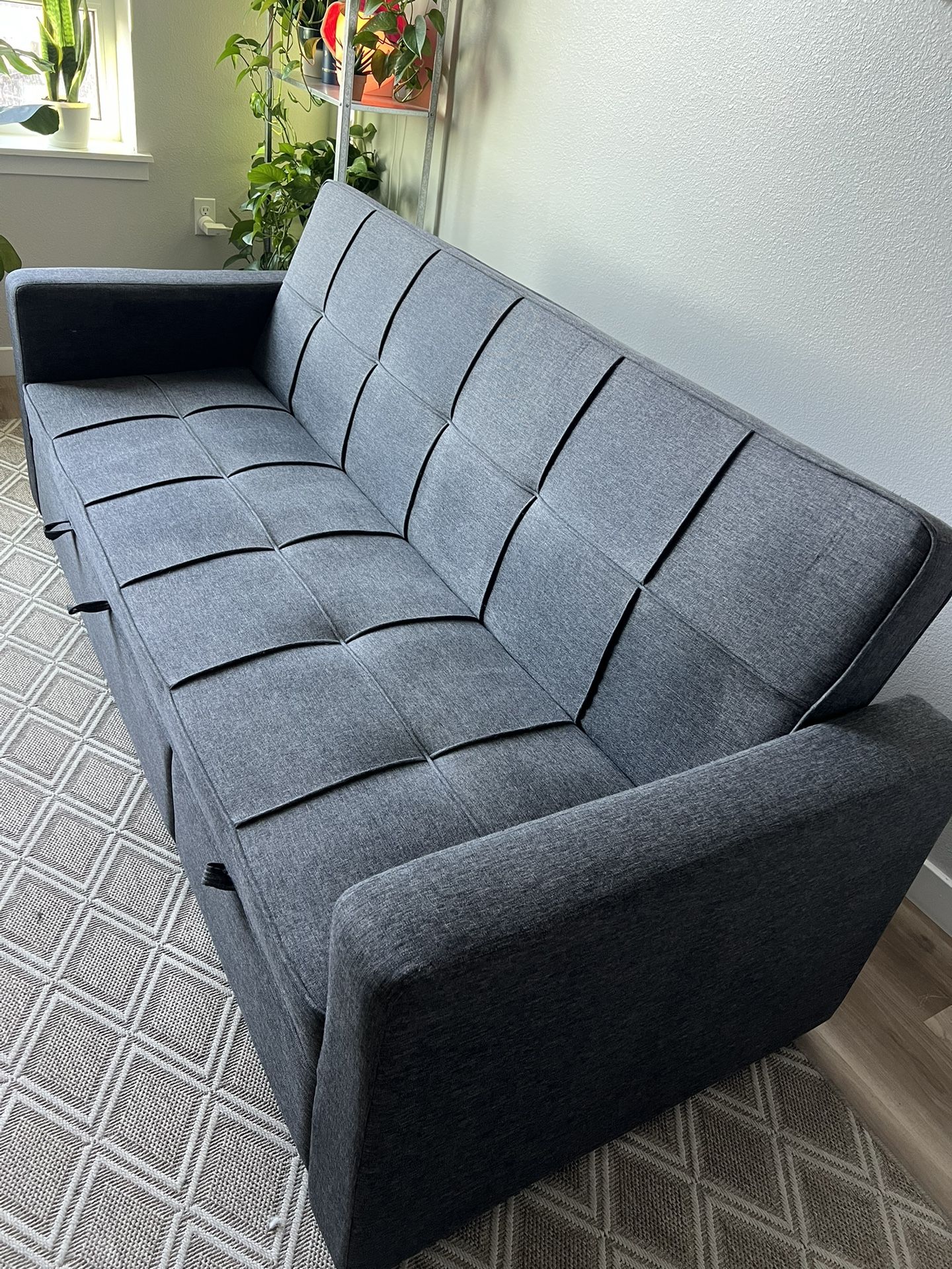 GRAY SLEEPER COUCH FOR SALE