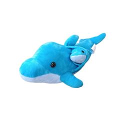 Fun Stuff 14" Stuffed Animal (Dolphin) Mother and Baby Dolphins 4.5" Plush Stuffed Animal