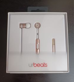 NEW Rose Gold Beats by Dre UrBeats 2 Earphones