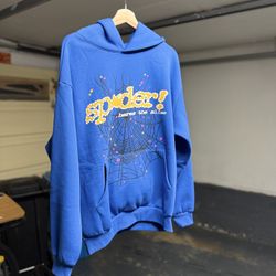 Sp5der Hoodie TC Blue (Large)