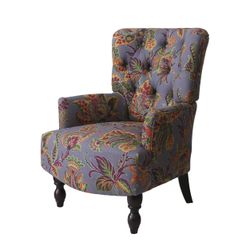 Open Box Homy Casa JOVANNI PATTERN A Leisure Chair "27.8'' W x 31.5'' D x 38.4'' H" Modern Comfort Armchair for Living Room, Bedroom, Office