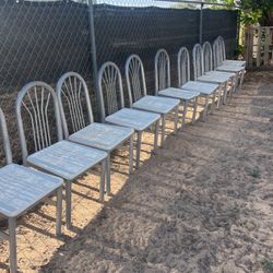 Stainless Steal Outdoor Chairs $ 5 Each 