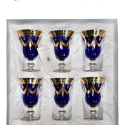 10 Italian Crystal Goblets $150