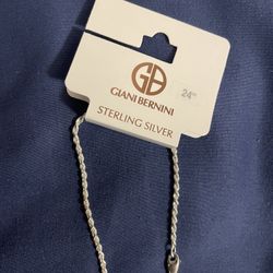 Giani Bernini Silver Chain —- Tag Says 160