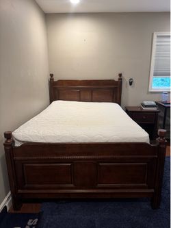 FAST SELL!!!!!CafeKid Wood Bedroom Set - Bed Frame, Dresser, Nightstand and mattress