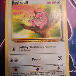 Vintage Pokemon Jigglypuff First Edition