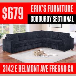 HUGE SALE ON ALL CORDUROY SOFA SECTIONALS 