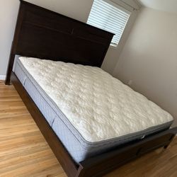 Beautiful King Size Bed- Mattress 