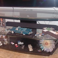 Glass  TV stand