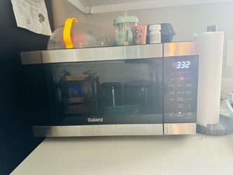 AIR FRYER MICROWAVE + TOASTER + WAFFLE MAKER