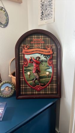 Vintage Wooden Golf Pub Sign