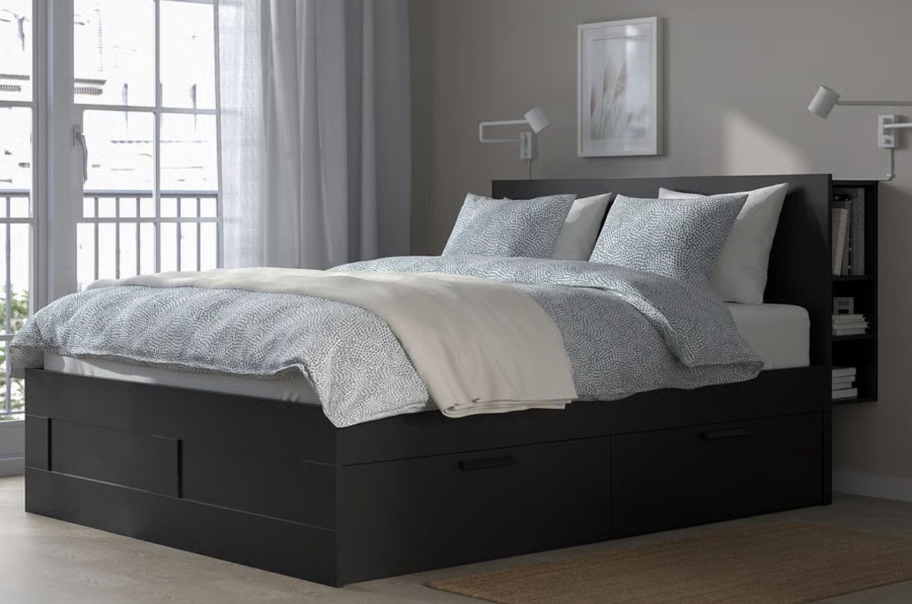 Full Bed Frame With Head Board 