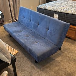 Suede Futon Great Condition.  Comfy 