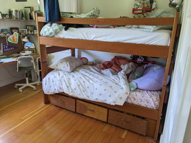 Solid Wood Bunk Bed - Great Shape