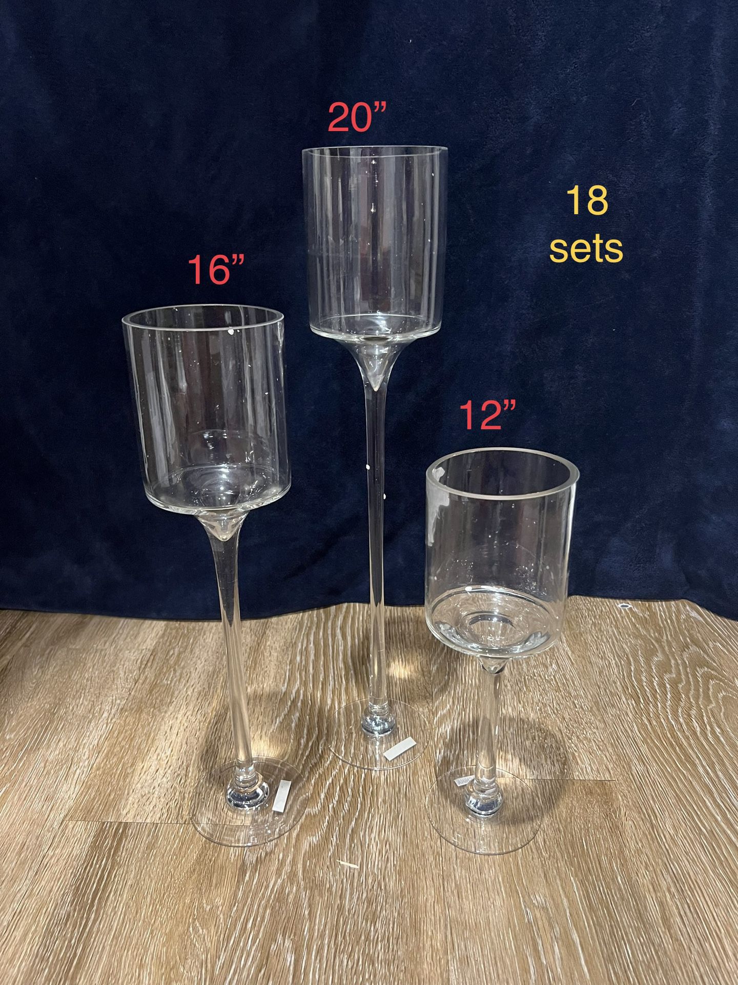 Glass Candle holders 