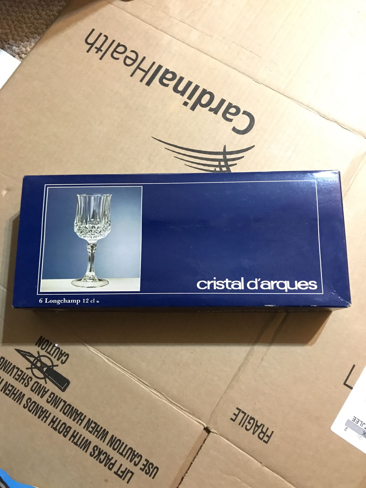 Cristal champagne glass