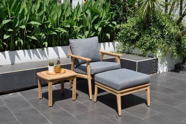BRAND NEW 3 Pieces 100% FSC Certified Teak Wood Arm Sofa Seating Set
