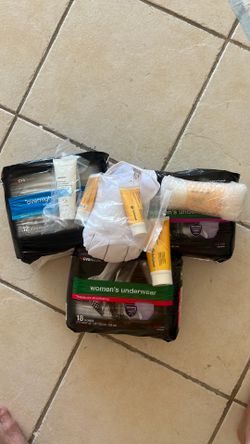 X-Large diapers, sore cream, and mit. All new u used
