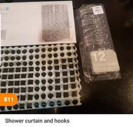 Clear Shower Curtain With Hooks