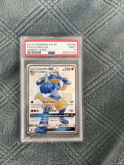 SHINY LUCARIO GX FULL ART PSA 9 
