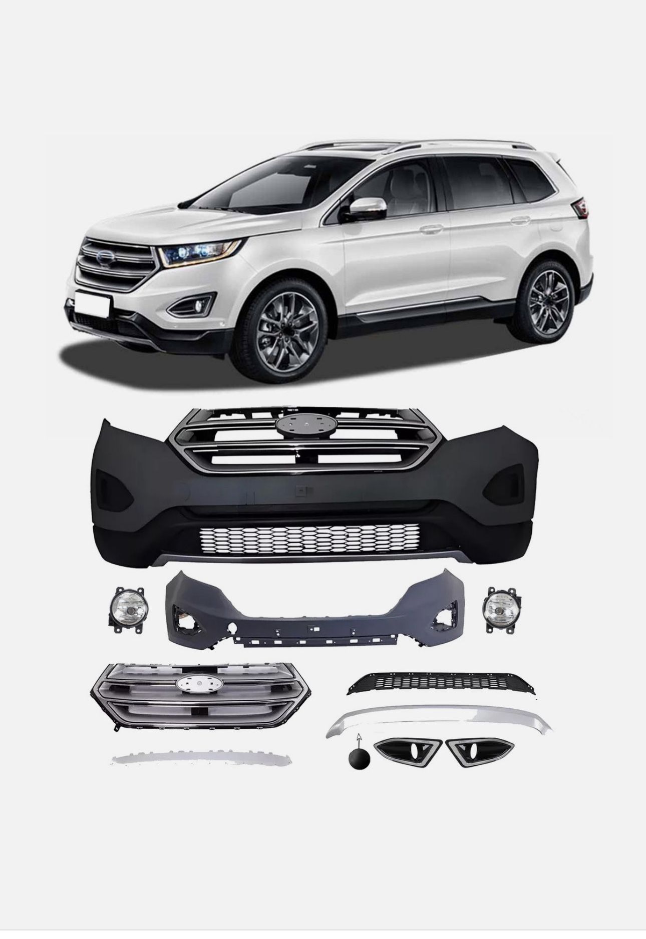 2017-2019 FORD EDGE FRONT BUMPER SET
