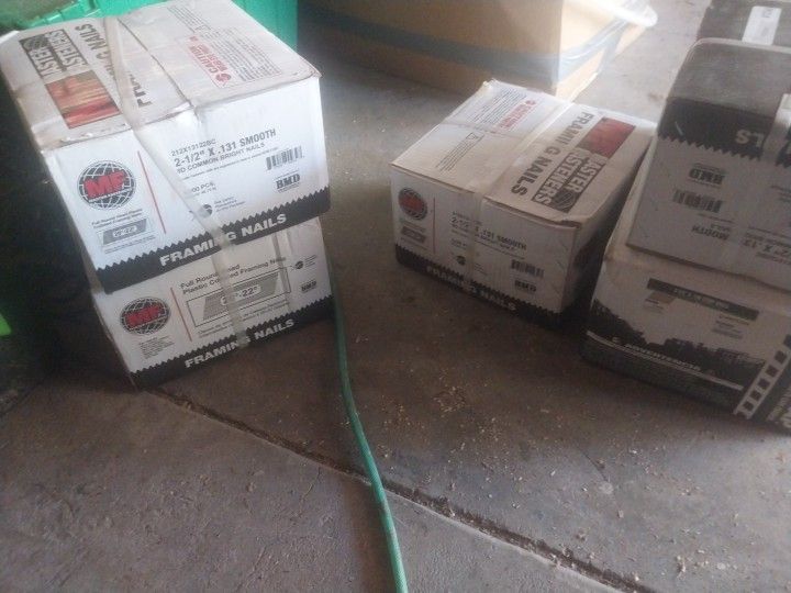I Have 5 Boxes Of 2 1/2" Framing Nails 5000 In A Box