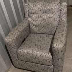Grey Swivel Chair 